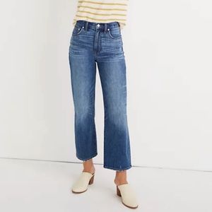 Madewell High Rise Slim Wide-Leg Crop size 26